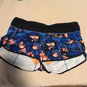 lululemon athletica Blue and Orange Athletic Shorts